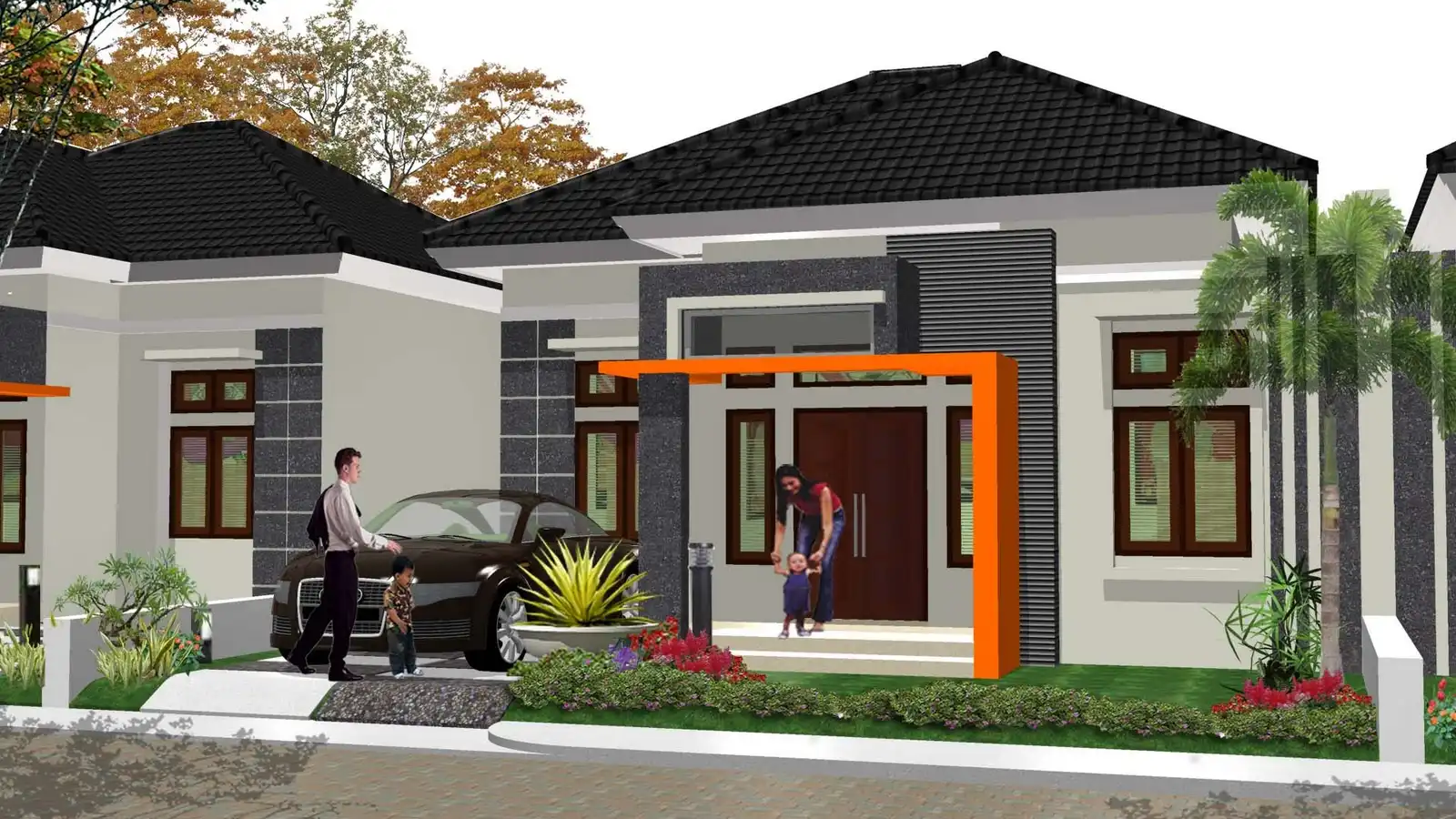 Model Rumah 2 Lantai Ukuran 710 Cahaya Rumahku