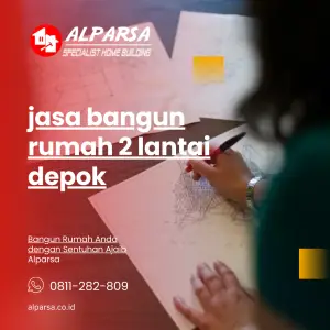 jasa bangun rumah 2 lantai depok