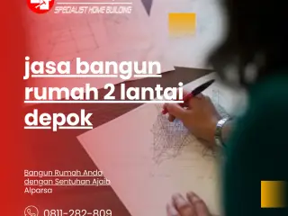 jasa bangun rumah 2 lantai depok
