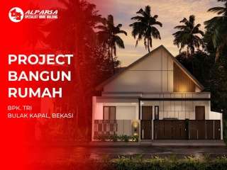 Project bangun rumah 1 lantai dengan konsep rumah scandinavian
