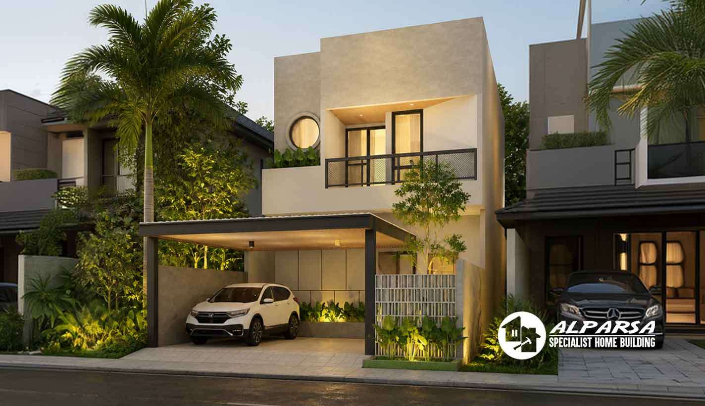 Bangun-Rumah-Grand-Wisata-Modern-Minimalis-Tampak-Kanan