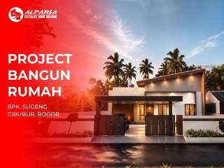 Project bangun rumah 1 lantai di cibubur, bogor dengan konsep rumah modern minimalis