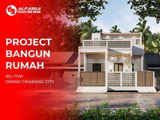 project bangun rumah grand cikarang city 1 lantai dengan konsep modern kontemporer