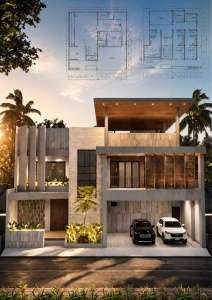 bangun-rumah-Modern Kontemporer